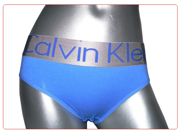 Slip Calvin Klein Mujer Steel Blateado Azul